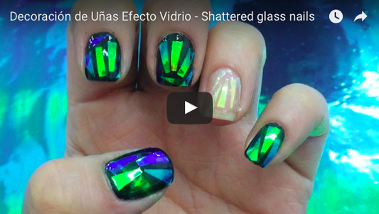 Decoración de Uñas Efecto Vidrio