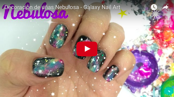 Decoración de uñas Nebulosa