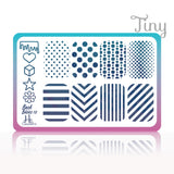 Combo 2 Esmaltes Stamping + 1 Placa Tiny
