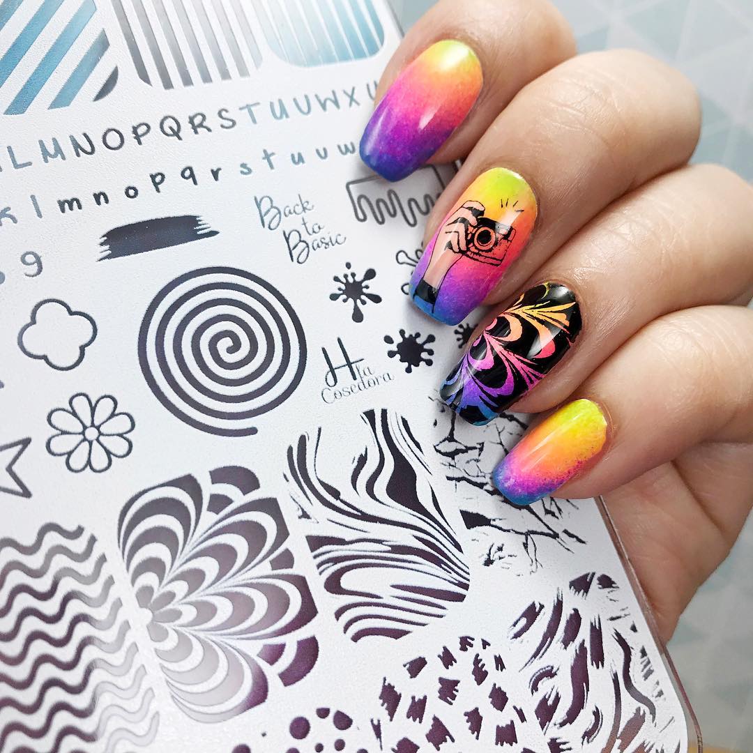 Back to Basics - hlacosedora - Placa Stamping - Esmalte Stamping - Kit Stamping