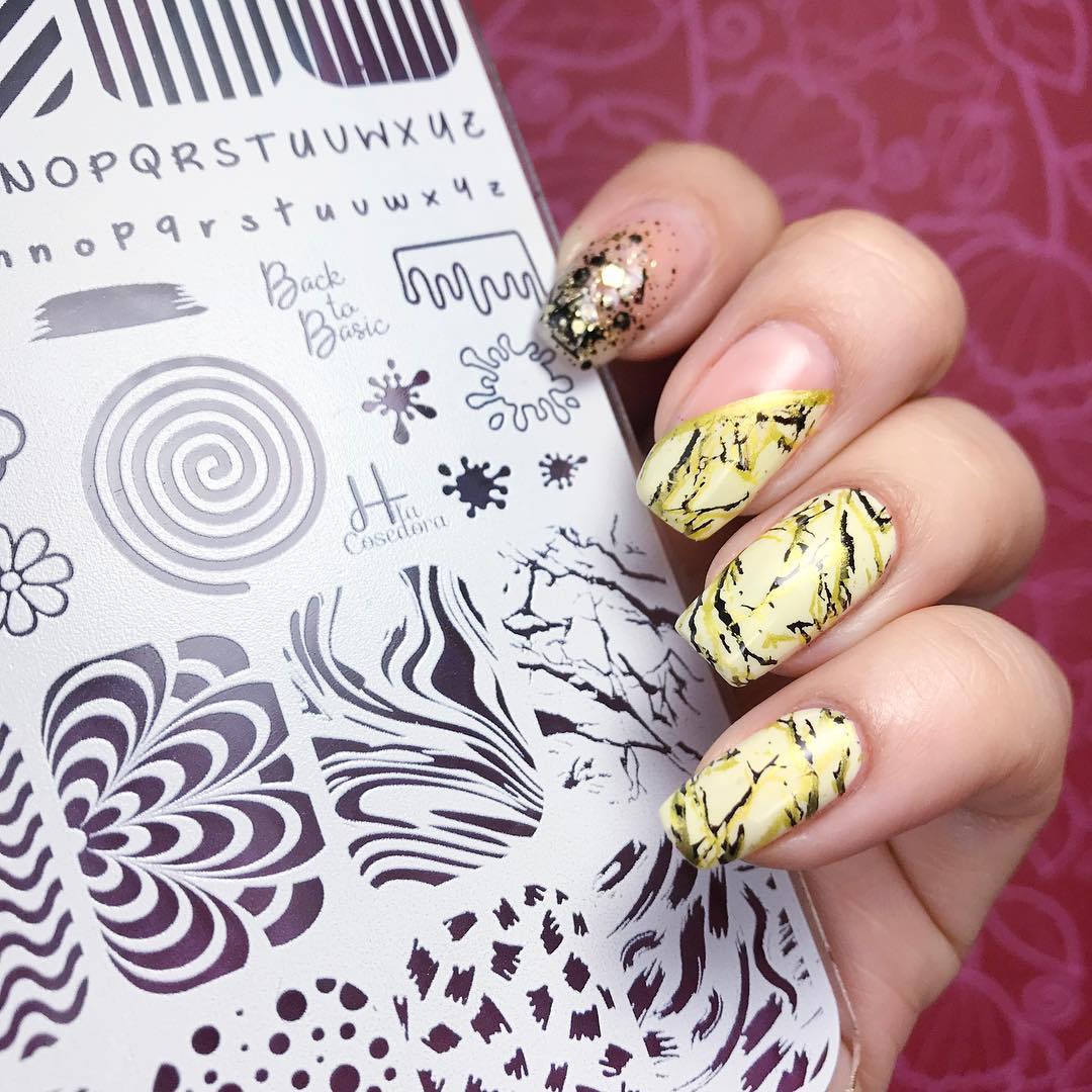Back to Basics - hlacosedora - Placa Stamping - Esmalte Stamping - Kit Stamping