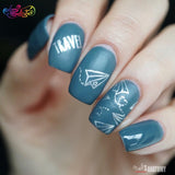 Silver Monday - Plateado - hlacosedora - Placa Stamping - Esmalte Stamping - Kit Stamping